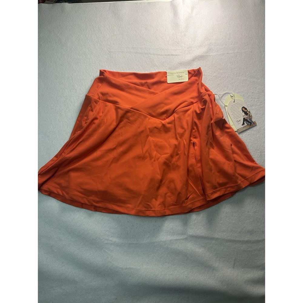Logilates Women's Orange Skort Size Large NWT